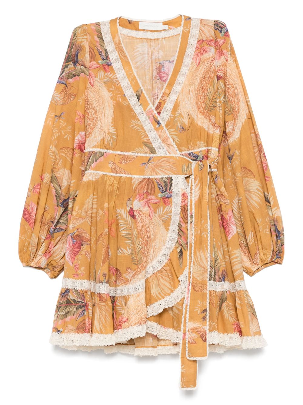 ASCENSION COTTON MINI DRESS Zimmermann OCHRE 0