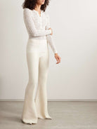 PANTALON AYALA ACAMPANADO MARFIL GABRIELA HEARST