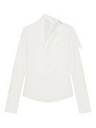 COTTON ASYMMETRICAL BLOUSE COURREGÈS BLANC 38