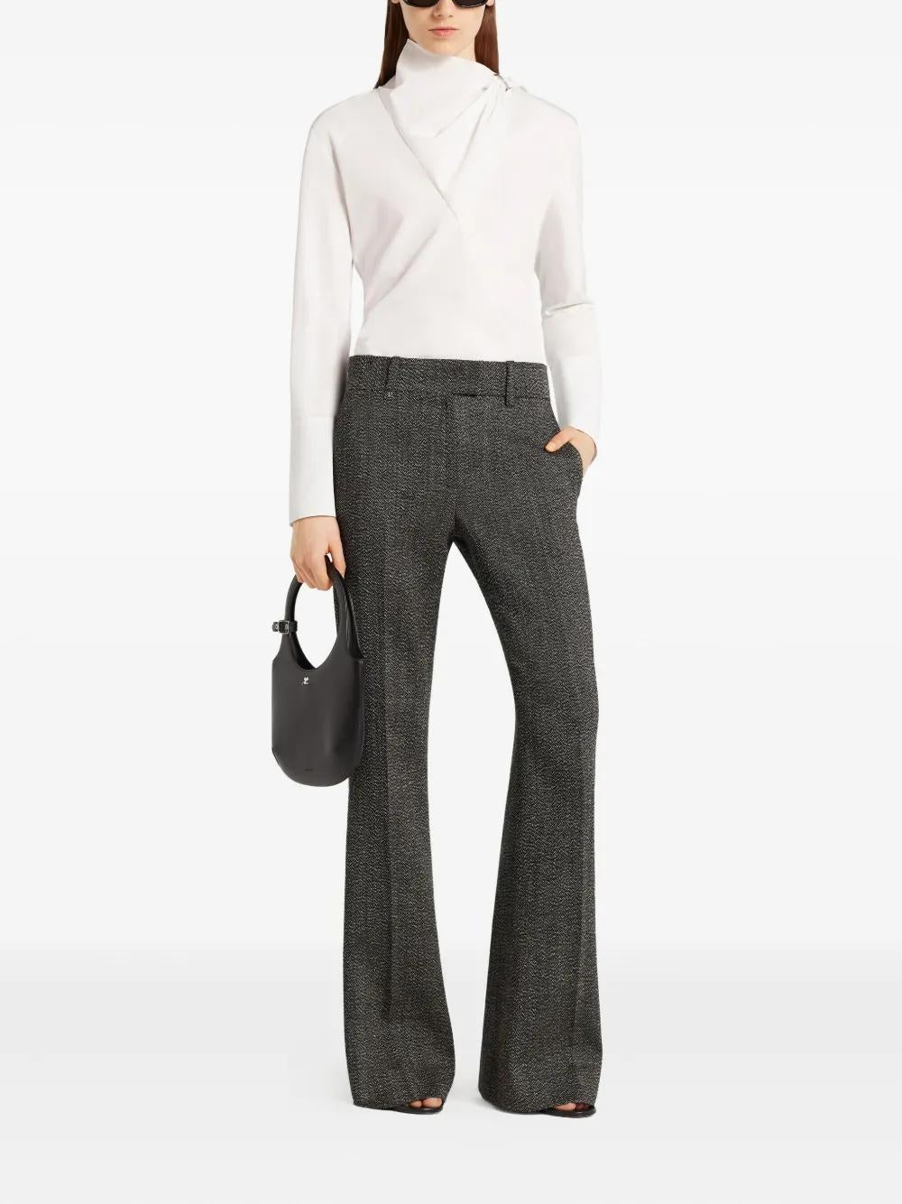 COTTON ASYMMETRICAL BLOUSE COURREGÈS