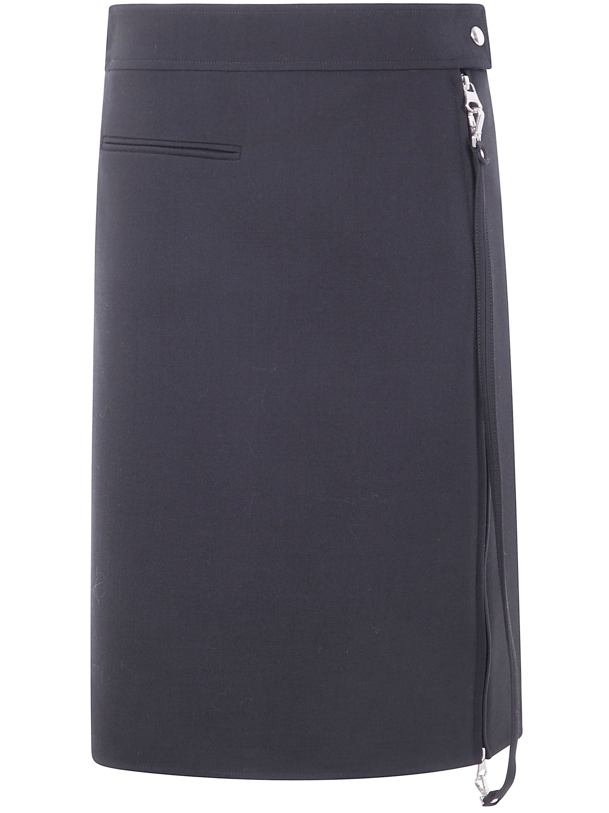 ZIPPED "HERITAGE" CREPE SKIRT COURREGÈS