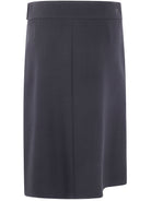 ZIPPED "HERITAGE" CREPE SKIRT COURREGÈS