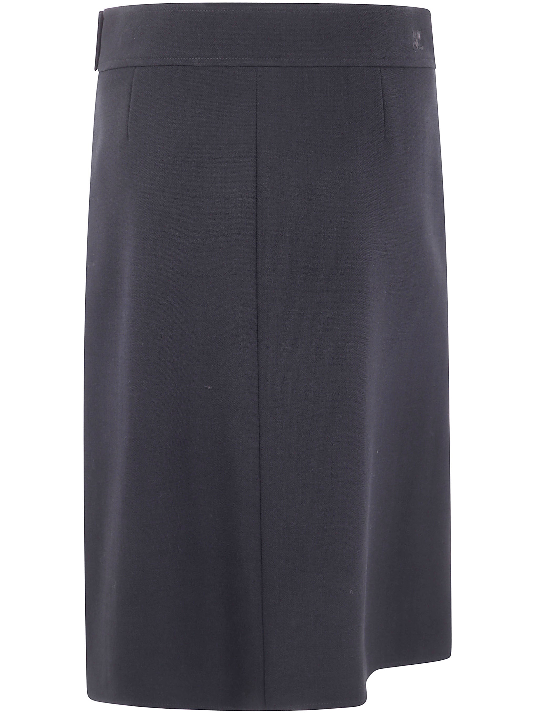 ZIPPED "HERITAGE" CREPE SKIRT COURREGÈS