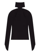 HIGH-NECK TOP WITH COLD-SHOULDER DESIGN COURREGÈS