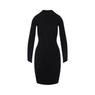 CIRCLE RIB MINI DRESS COURREGÈS BLACK XS