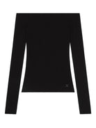 "OFF SHOULDER" RIB KNIT TOP COURREGÈS