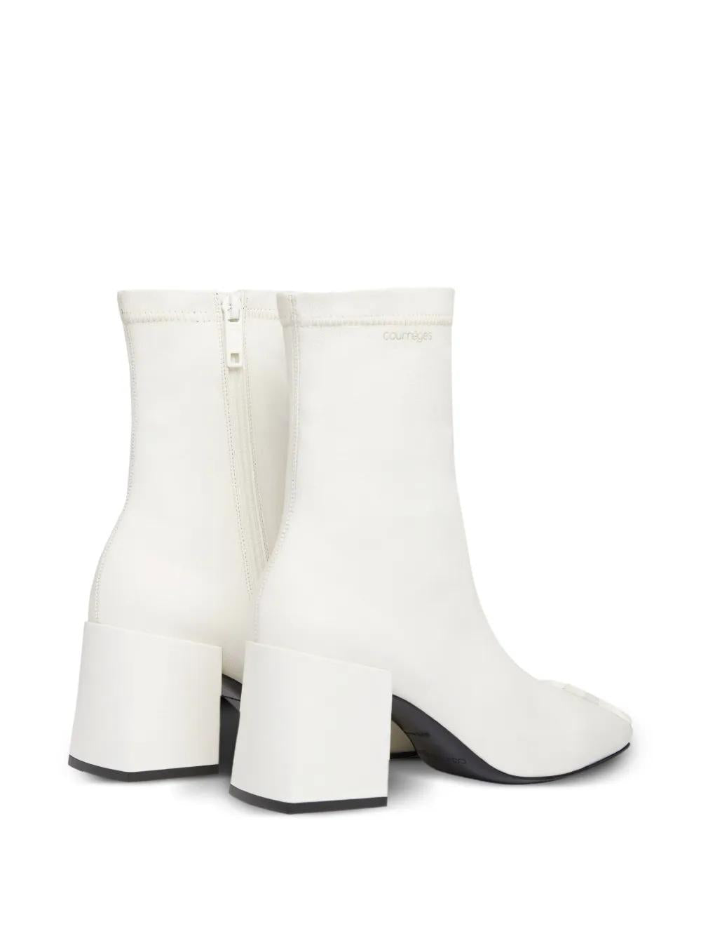 70MM BLOCK HEEL ANKLE BOOTS COURREGÈS
