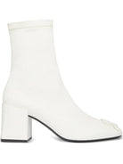 70MM BLOCK HEEL ANKLE BOOTS COURREGÈS HERITAGE WHITE 39