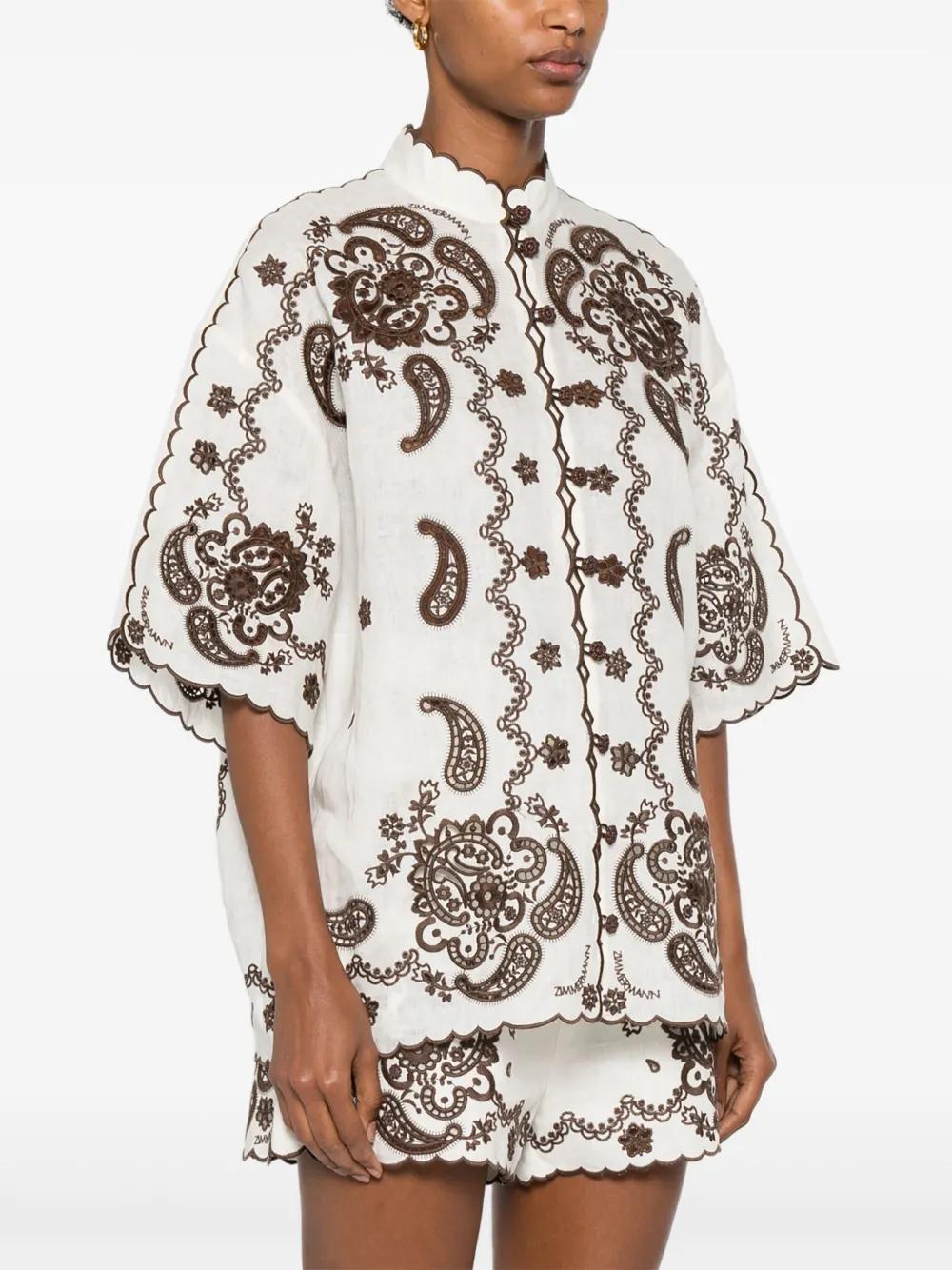 ASCENSION EMBROIDERED SHIRT Zimmermann