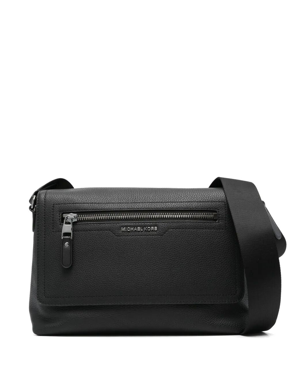 "HUDSON" SMALL FLAP MESSENGER BAG Michael Kors BLACK UNICA