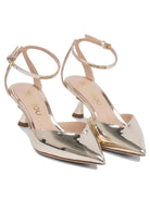 GOLD RUBBER HEELED SHOES NINALILOU