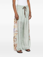 COCO PRINTED SILK TROUSERS Zimmermann