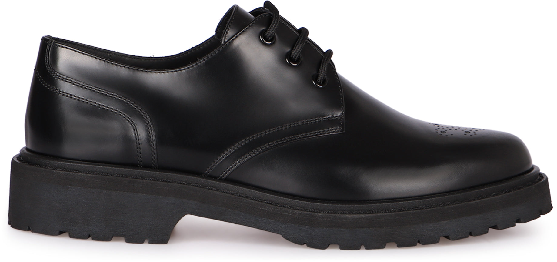 RANGERS LEATHER LACE-UP DERBY SHOES Celine