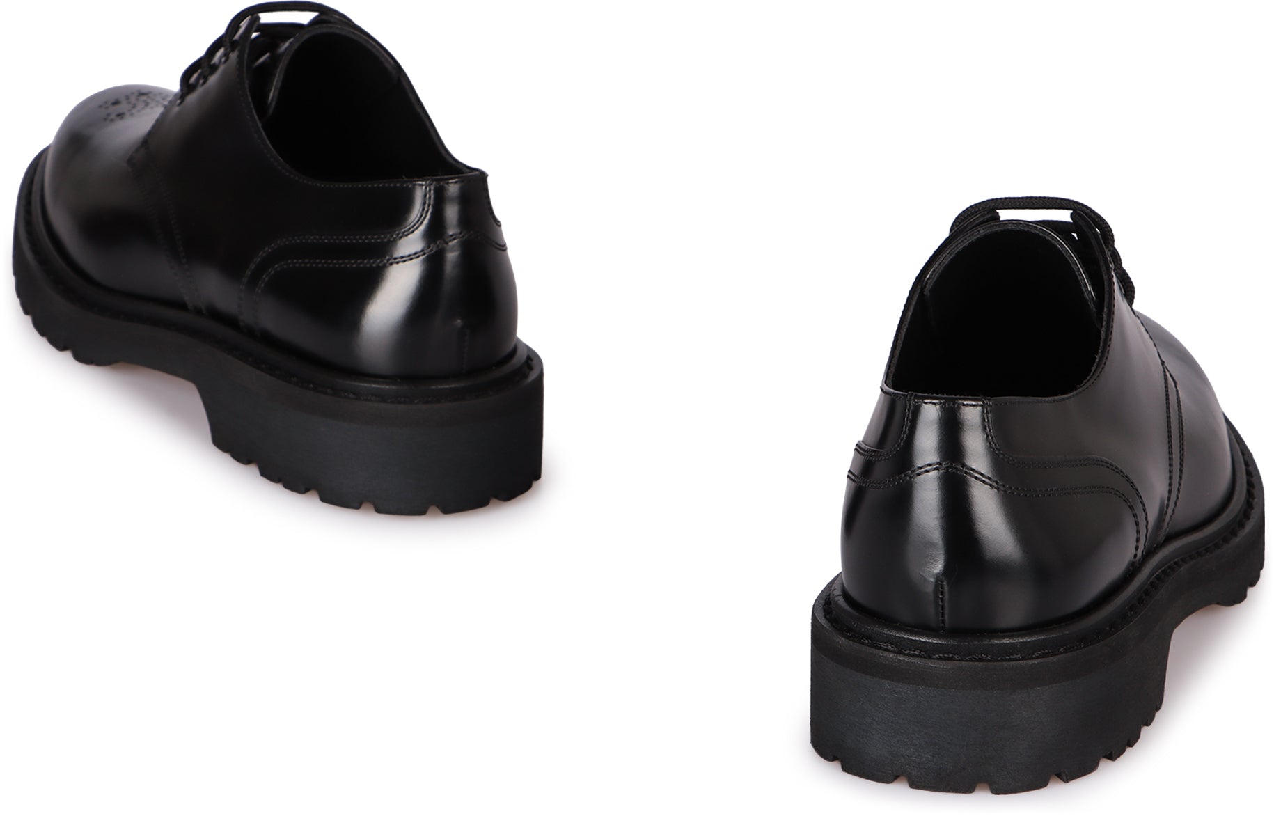 RANGERS LEATHER LACE-UP DERBY SHOES Celine