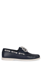 CELINE BATEAU LEATHER BOAT SHOES Celine blue 42