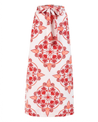 Nautilus shell print detail on cotton poplin maxi skirt by Beyond by Vera