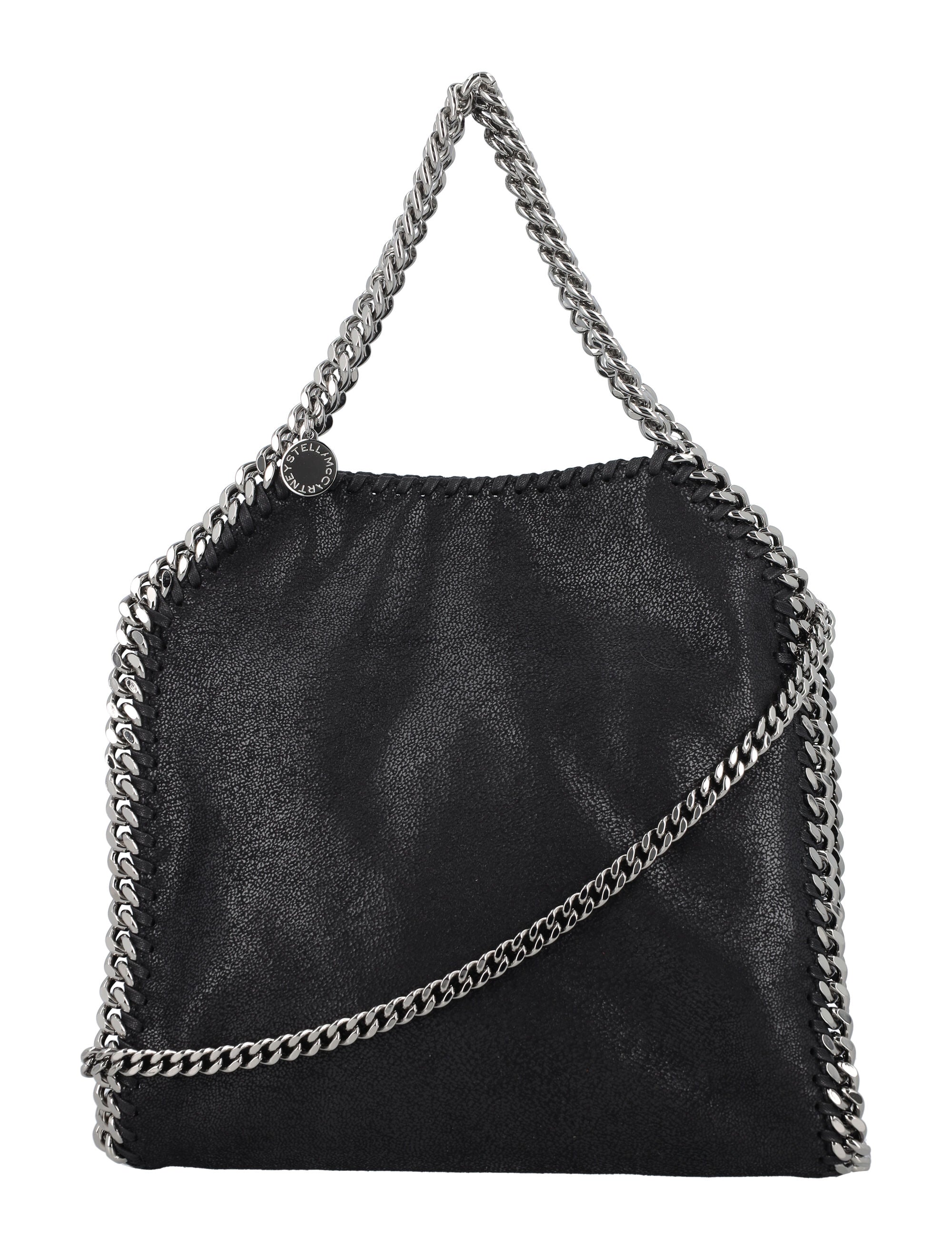 BLACK SHAGGY DEER MINI FALABELLA HANDBAG Stella McCartney BLACK TU
