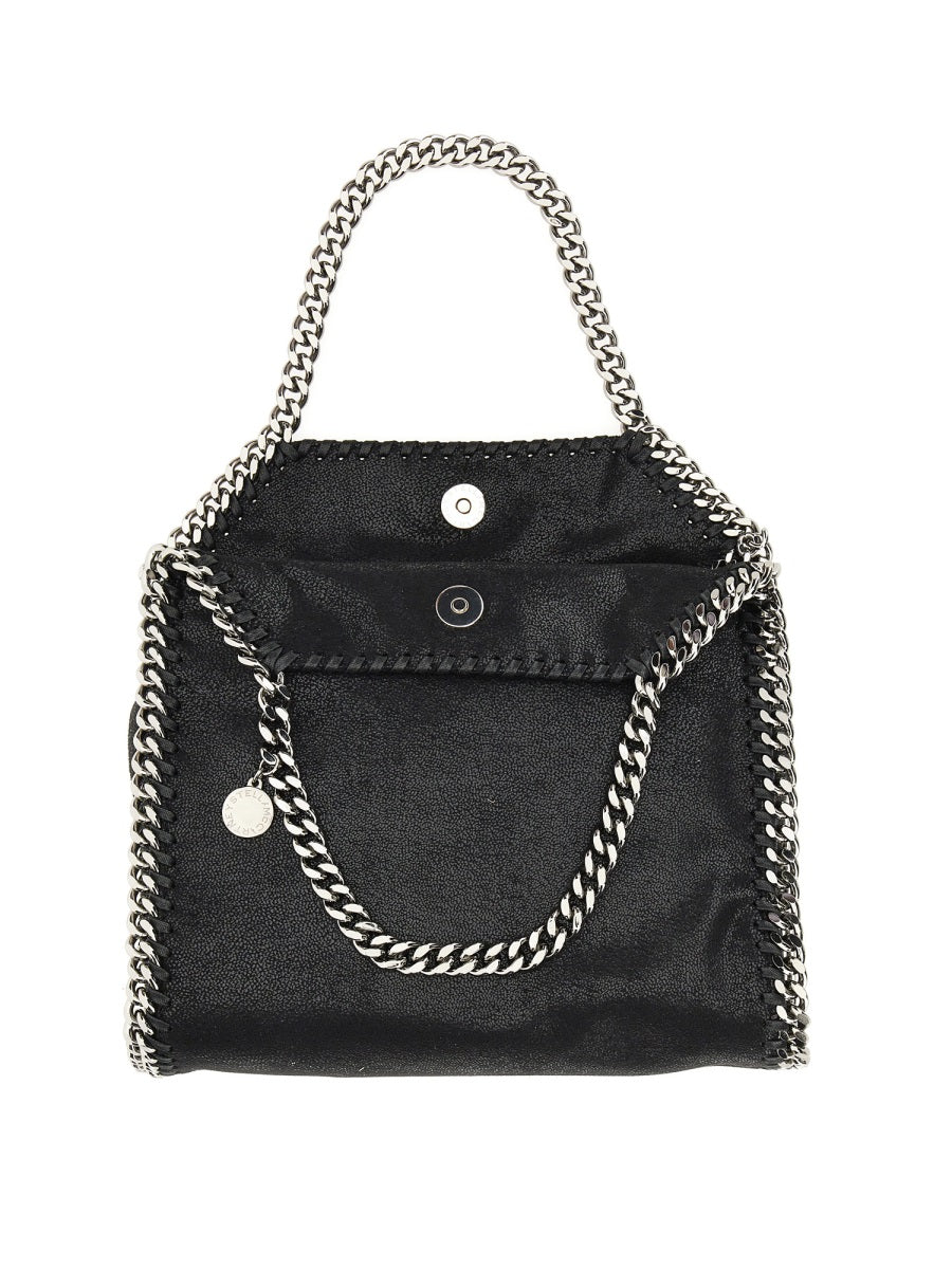 BLACK SHAGGY DEER MINI FALABELLA HANDBAG Stella McCartney