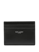 PORTACARTE CON LOGO Saint Laurent BLACK UNI