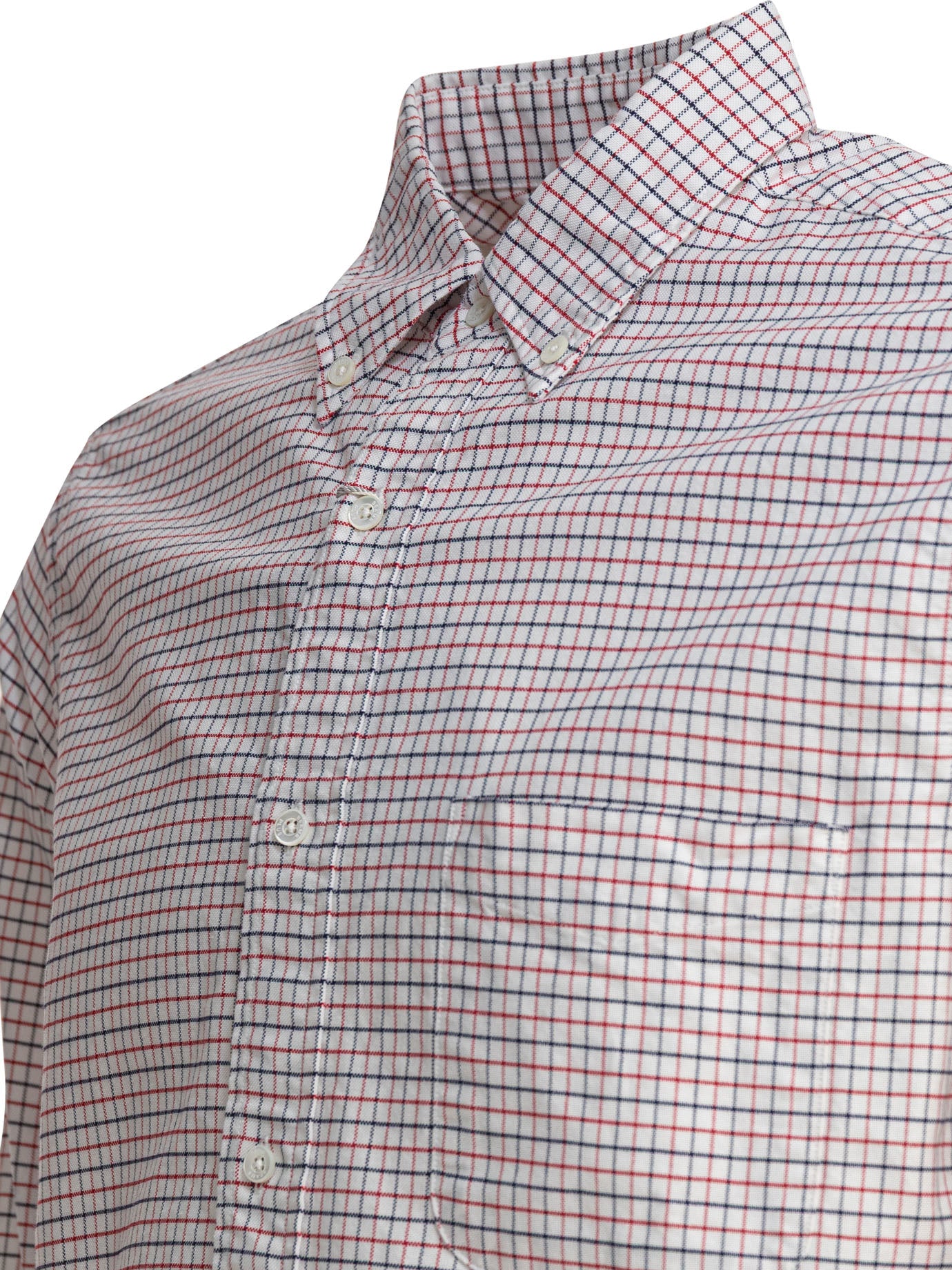 "OXFORD TATTERSALL" SHIRT BEAMS PLUS