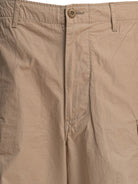 COTTON BEIGE TROUSERS BEAMS PLUS