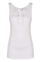 WHITE COTTON TANK TOP Prada WHITE 40