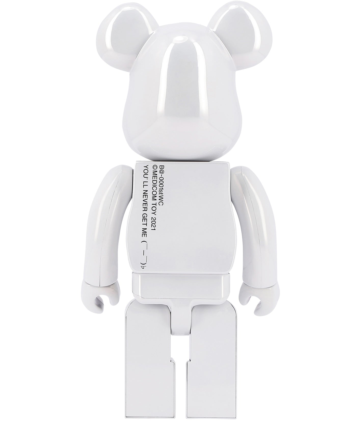 "BE@RBRICK 1ST MODEL WHITE CHROME" 400% TOY Medicom Toy
