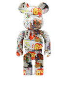 "ANDY WARHOL X JEAN-MICHEL BASQUIAT" BE@RBRICK Medicom Toy WHITE UNI