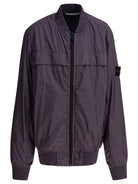 PURPLE POLYAMIDE JACKET STONE ISLAND KIDS PURPLE 10Y