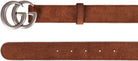 GG MARMONT SUEDE BELT WITH METAL LOGOED BUCKLE Gucci