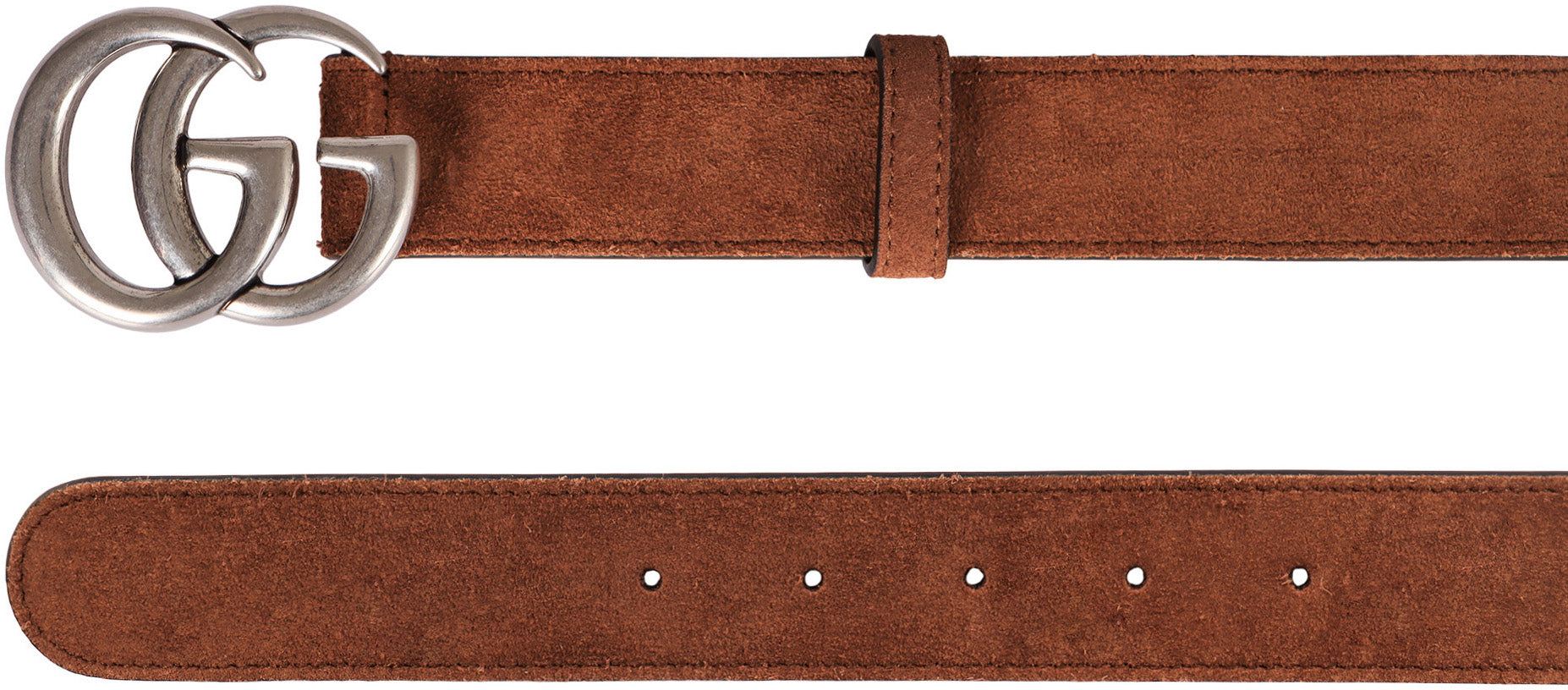 GG MARMONT SUEDE BELT WITH METAL LOGOED BUCKLE Gucci