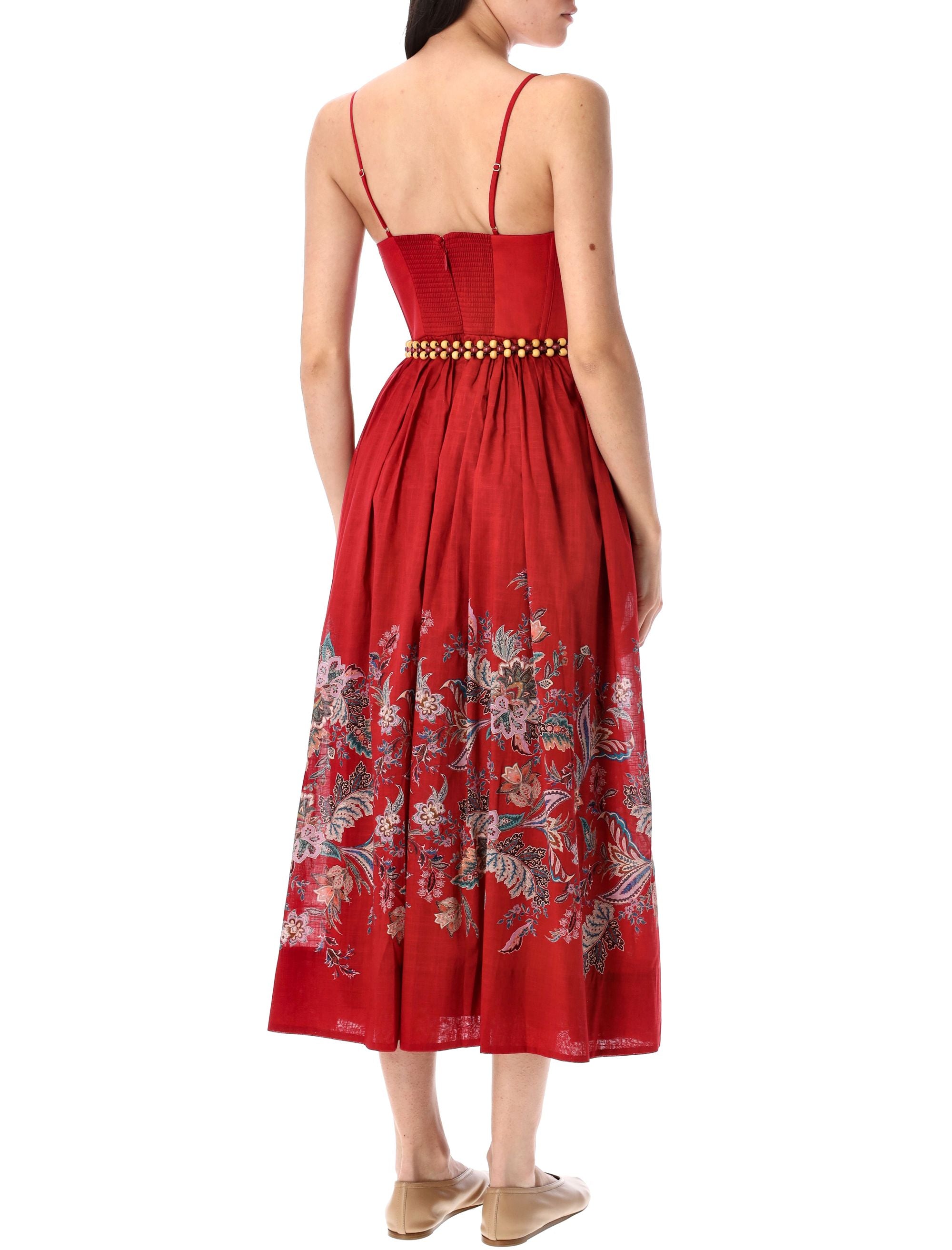 RHIANNON CROSET MIDI DRESS Zimmermann