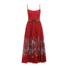 RHIANNON CORSET MIDI DRESS Zimmermann RED 1