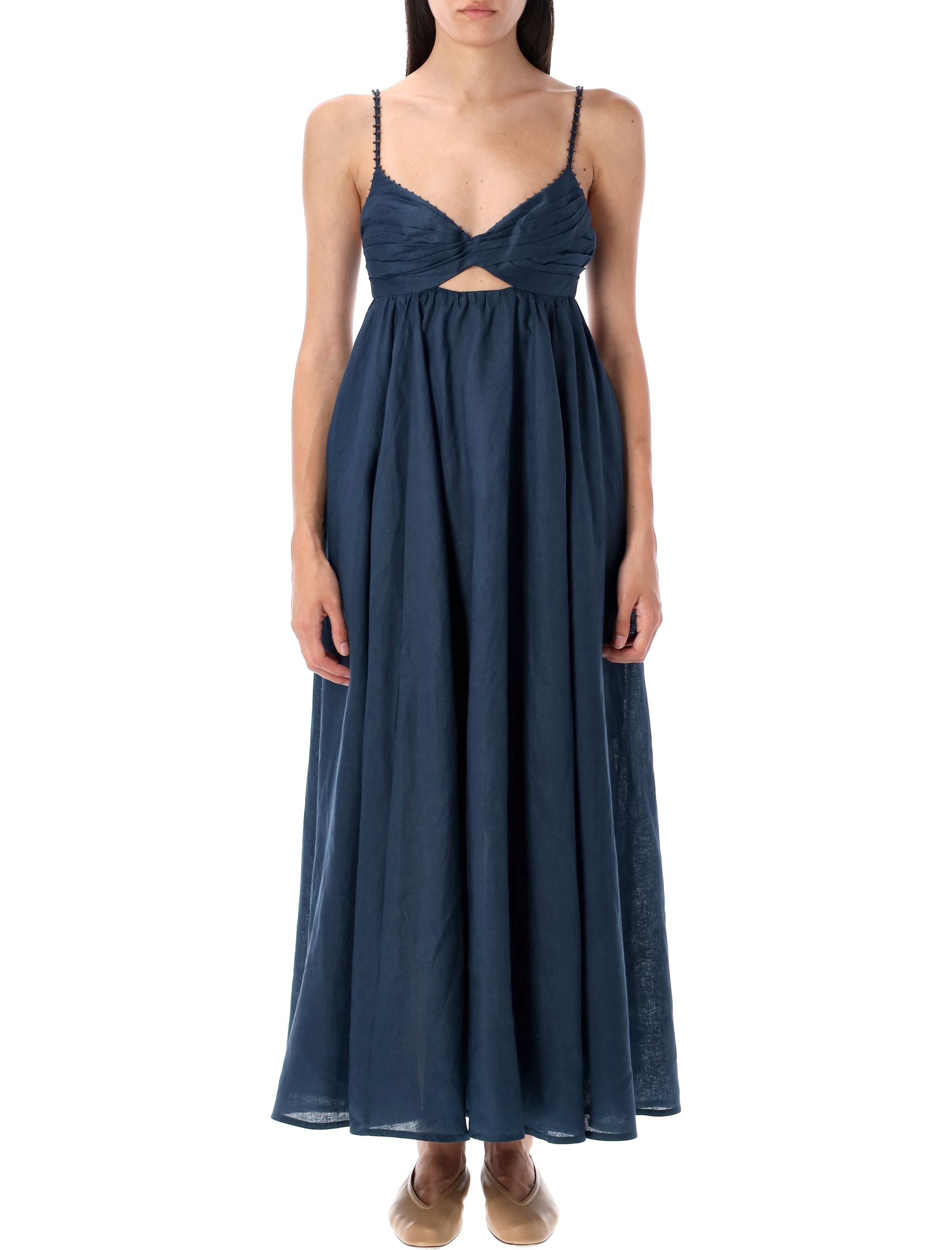 ASCENSION TWIST FRONT DRESS Zimmermann DARK BLUE 2
