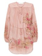 CASCADIAN PRINTED SILK TOP Zimmermann PINK 1