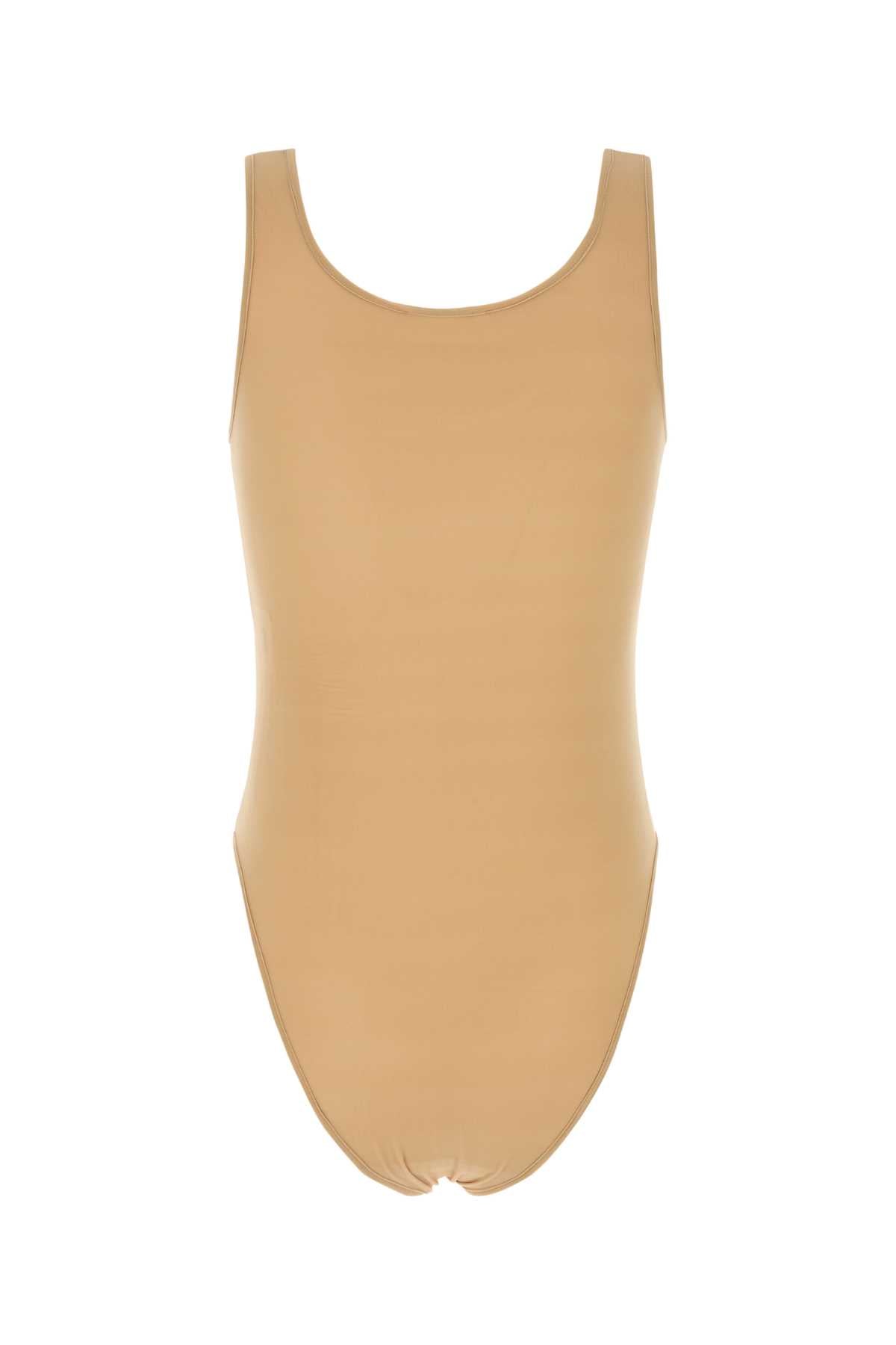 BEIGE STRETCH CUPRO BODYSUIT Magda Butrym