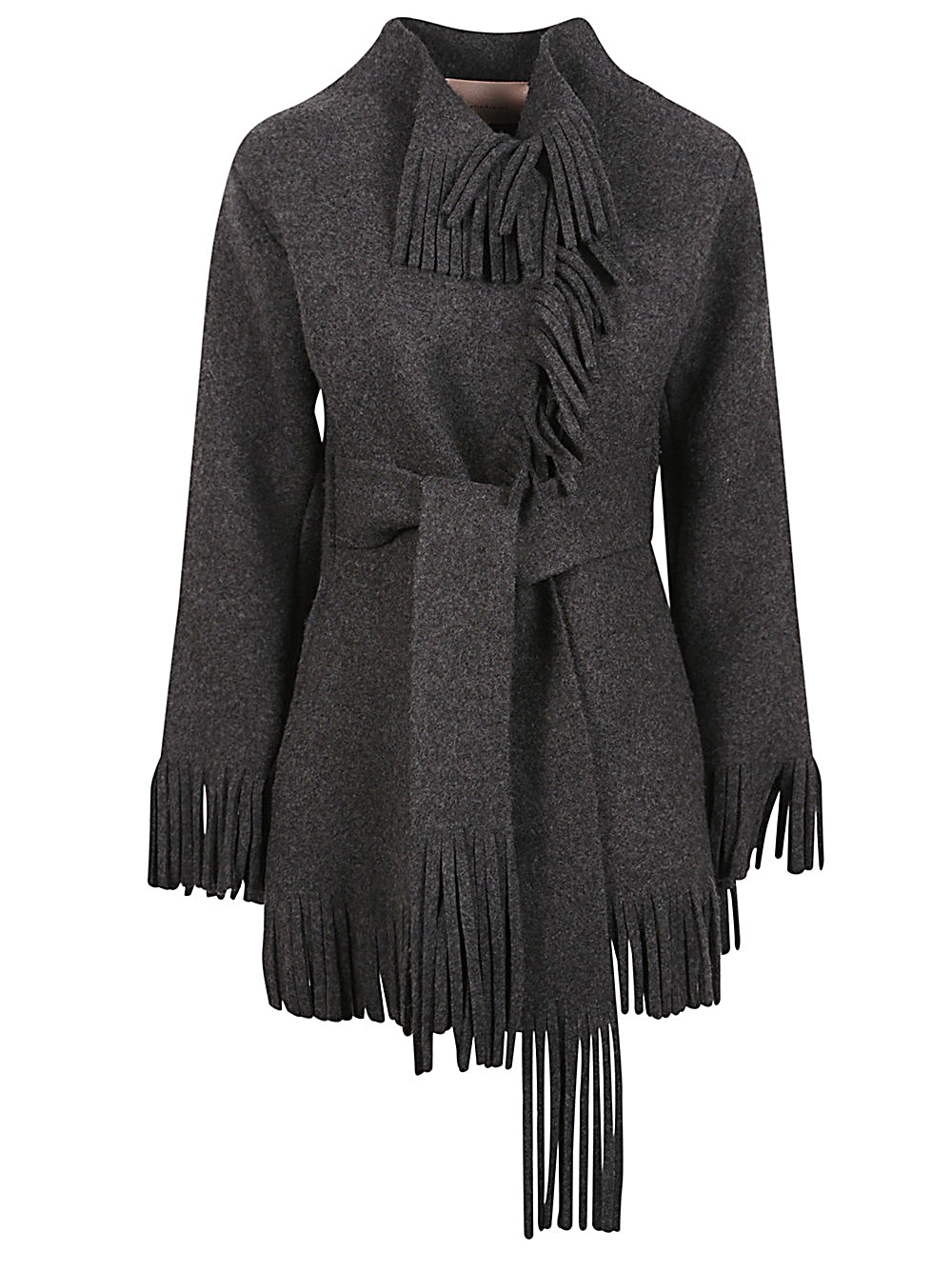 WOOL AND CASHMERE JACKET MALIN FRANKE GREY 42