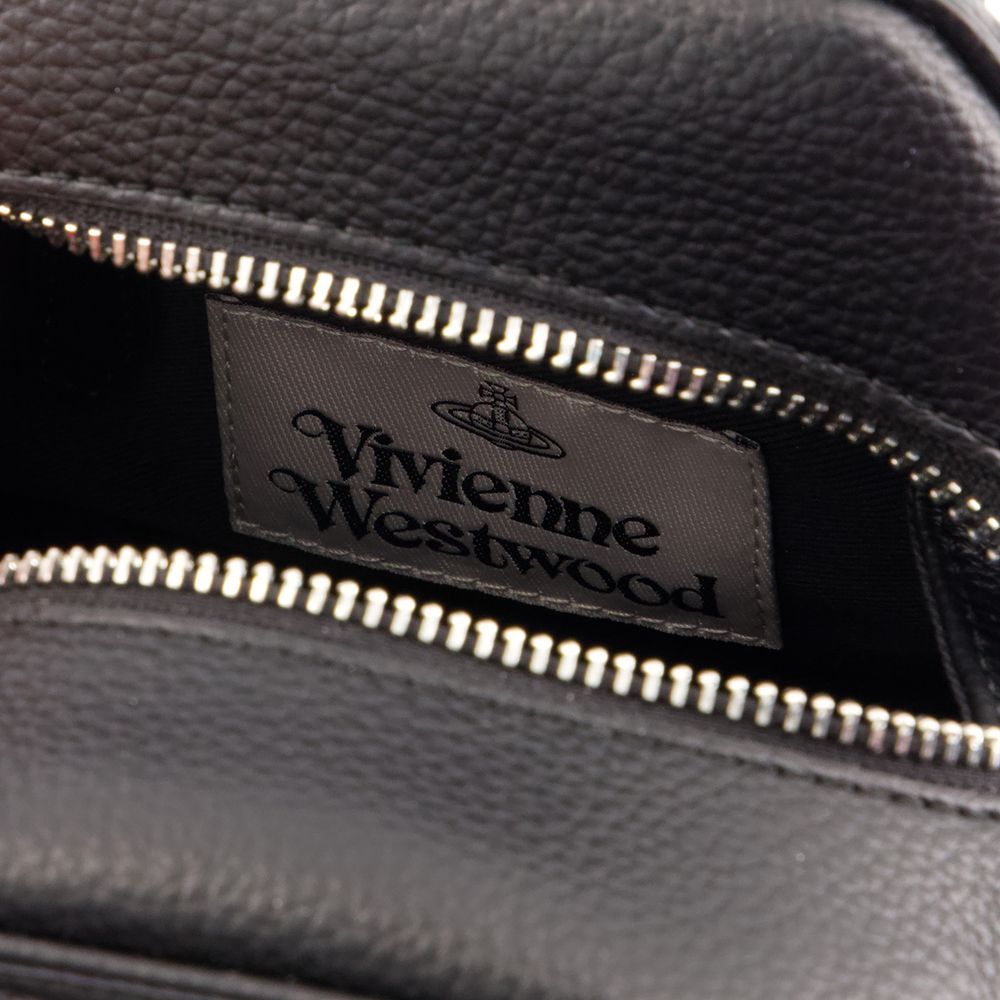 BLACK SYNTHETIC LEATHER SMALL YASMINE HANDBAG Vivienne Westwood
