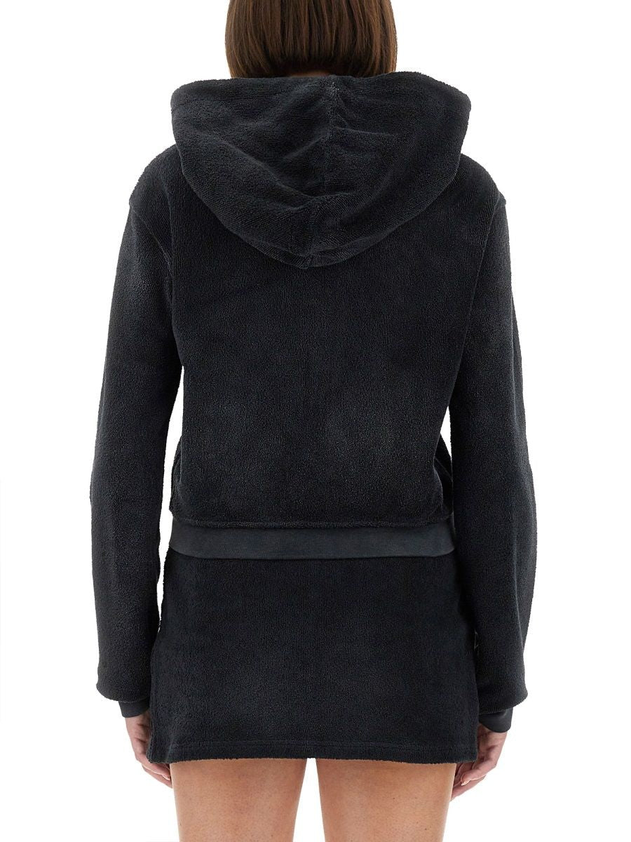 BLACK COTTON SWEATSHIRTS Alexander wang