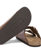 SANDALI IN PELLE CON LOGO VLOGO Valentino Garavani