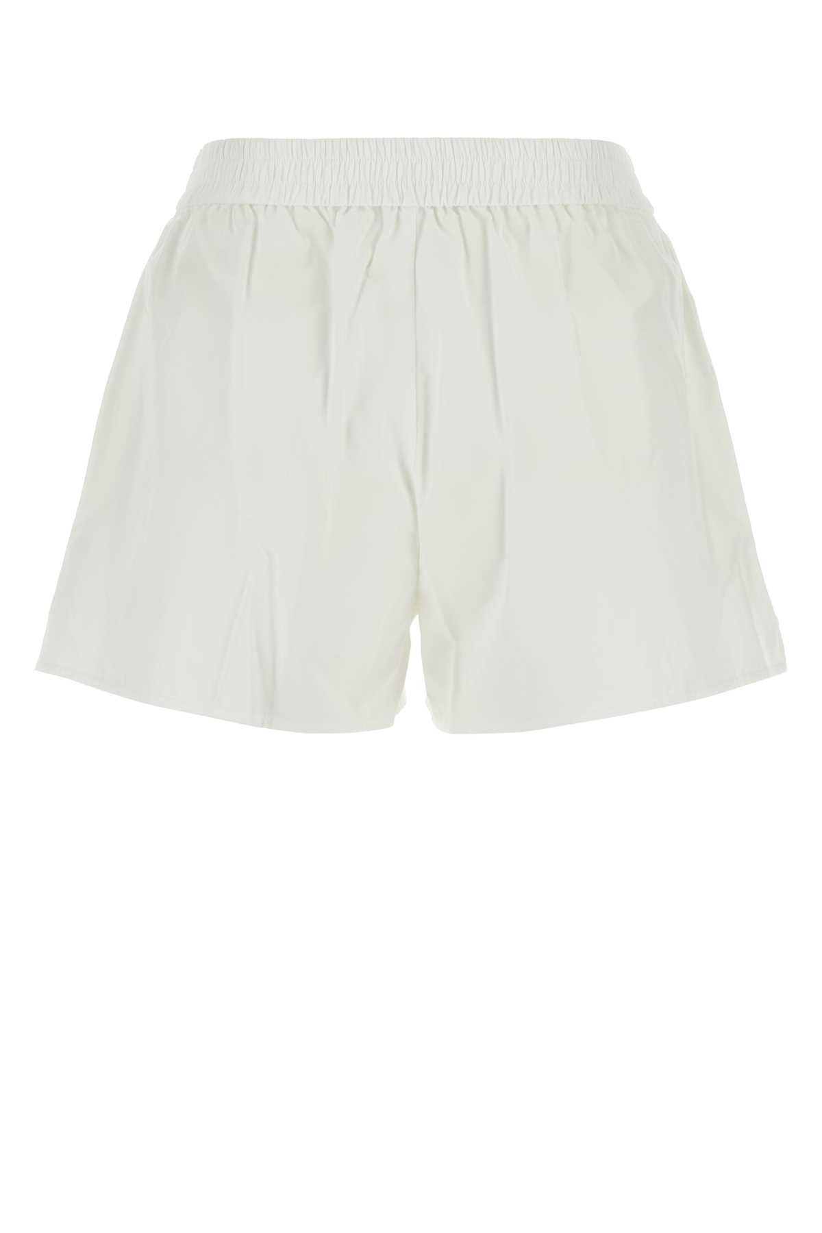WHITE COTTON SHORTS T by Alexander Wang