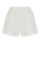 WHITE COTTON SHORTS T by Alexander Wang