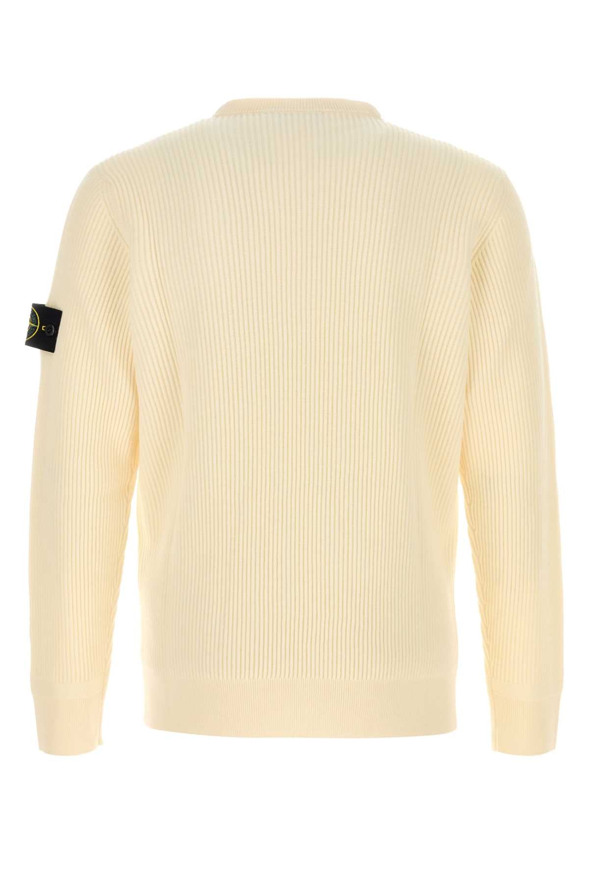 CREAM WOOL SWEATER Stone Island