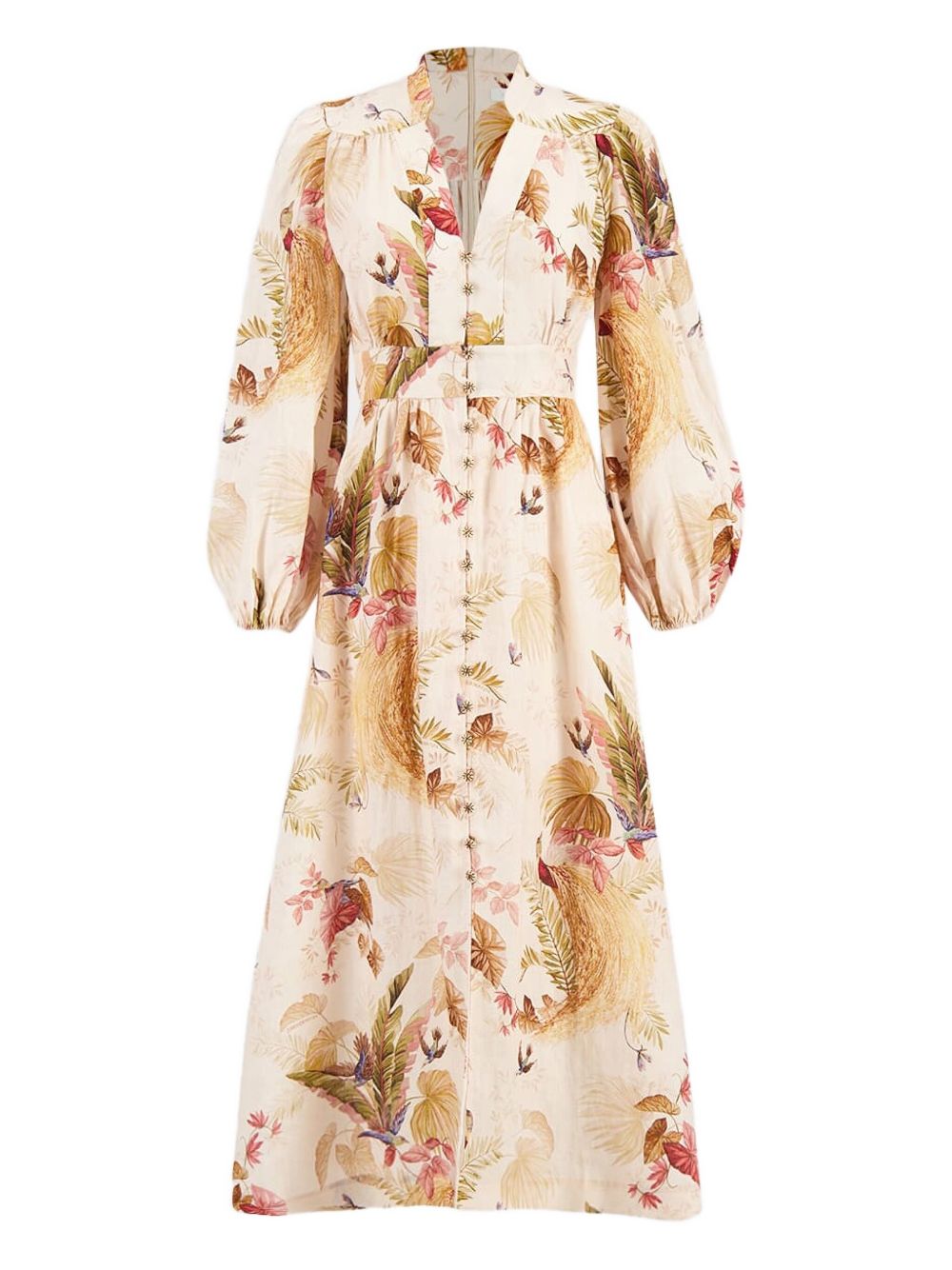 ASCENSION PLUNGE PRINTED LINEN DRESS – Lord & Taylor