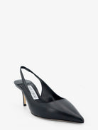 Black Jimmy Choo Love 65 slingback pump, front angle view