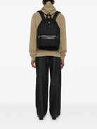 NYLON CANVAS AND LEATHER CITY BACKPACK Saint Laurent