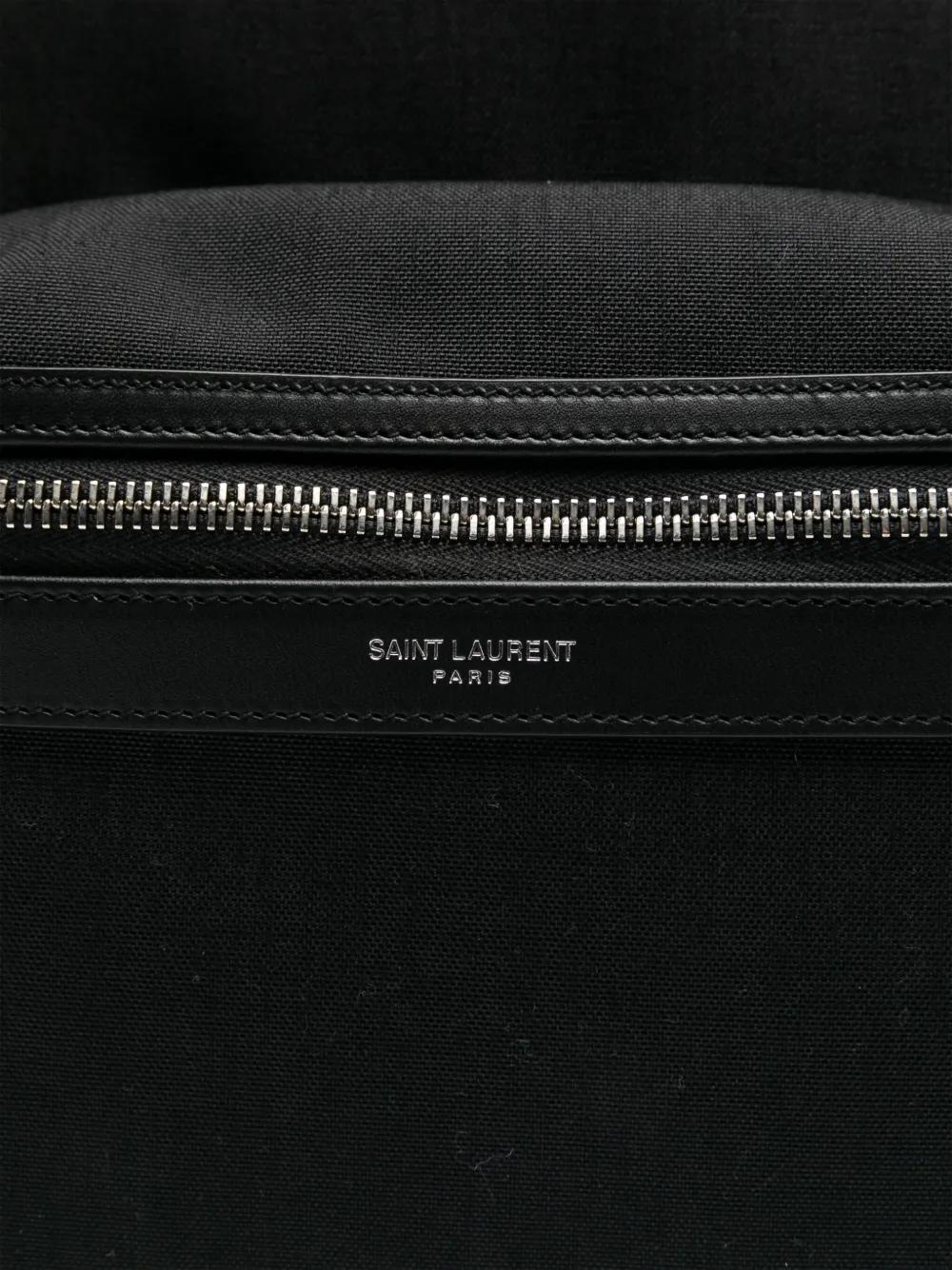 NYLON CANVAS AND LEATHER CITY BACKPACK Saint Laurent