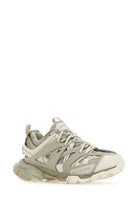 TWO-TONE SYNTHETIC LEATHER AND FABRIC SNEAKERS Balenciaga