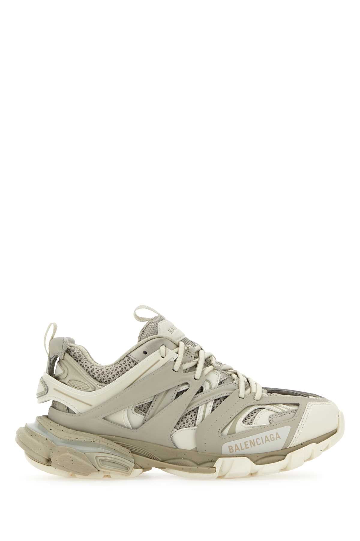 TWO-TONE SYNTHETIC LEATHER AND FABRIC SNEAKERS Balenciaga MULTICOLOURED 41