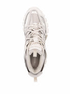 TWO-TONE SYNTHETIC LEATHER AND FABRIC SNEAKERS Balenciaga